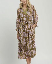 Load image into Gallery viewer, Umgee - Botanical Belted Midi Dress
