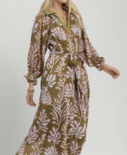 Load image into Gallery viewer, Umgee - Botanical Belted Midi Dress