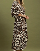 Load image into Gallery viewer, Umgee - Mixed Animal Print Tie Waist Maxi Dress