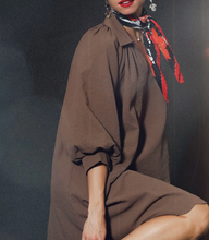 Load image into Gallery viewer, Umgee - Split V-Neck Dress with Puff Sleeves