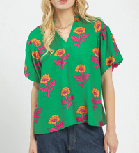 Load image into Gallery viewer, Umgee - Block Print Floral Top