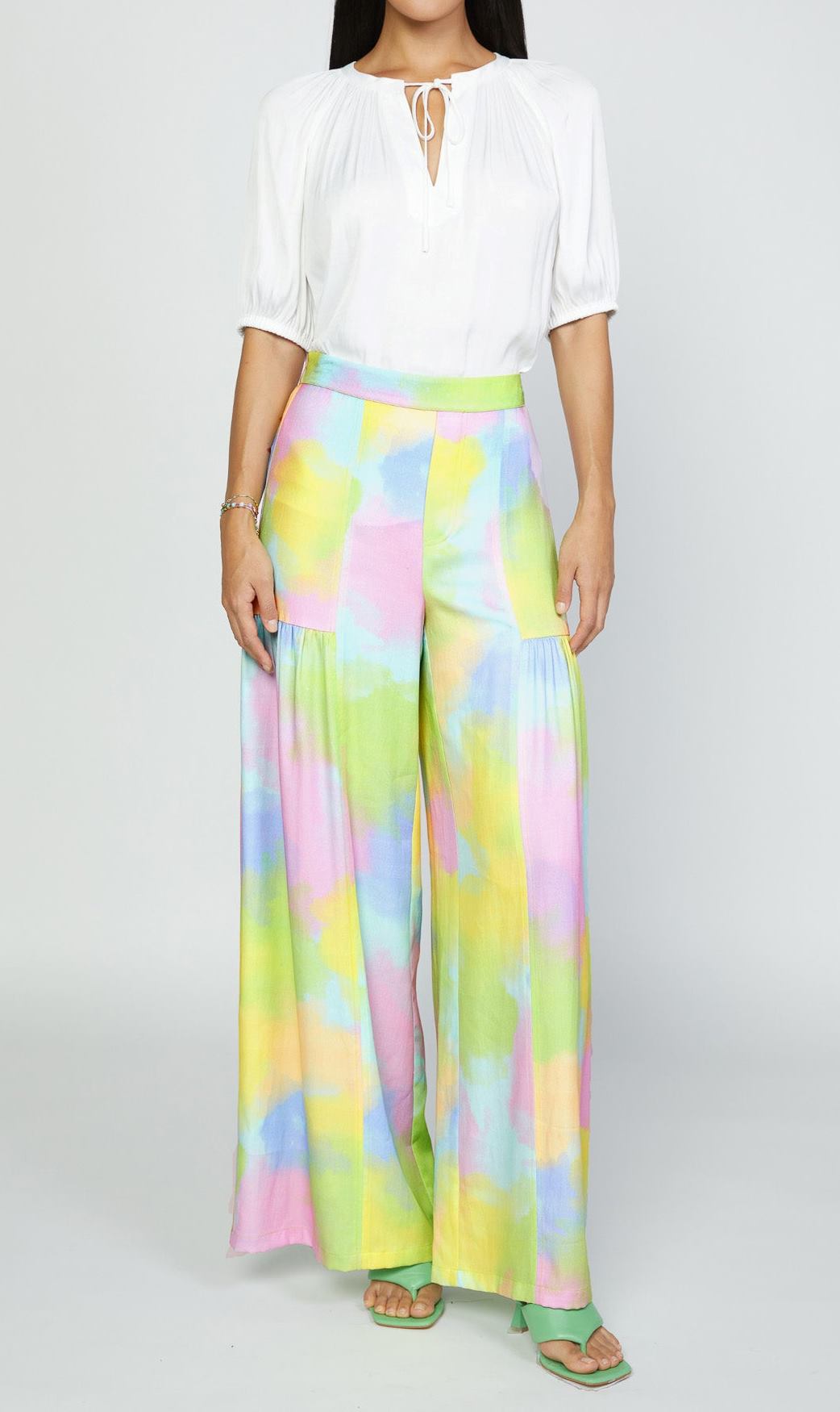 Current Air -Candy Tiered Wide Leg Pants  FINAL SALE ITEM!