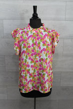 Load image into Gallery viewer, THML Clothing - Flutter Sleeve Print Top FINAL SALE ITEM!